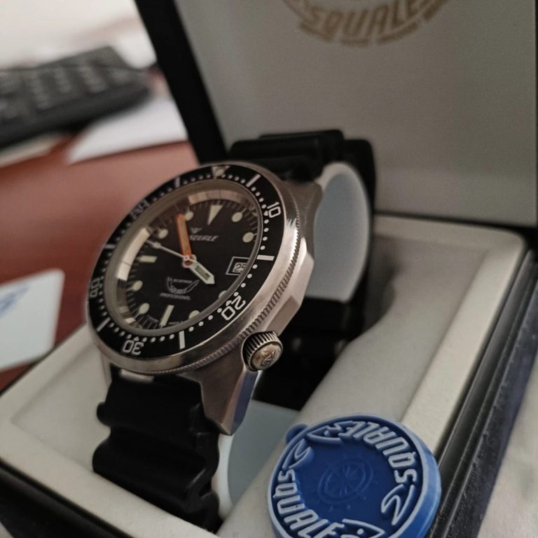 Quartz Ocean Diver Squale PVD Master 100 atmos for Blandford SA 