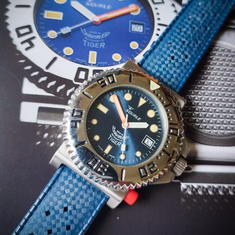 Squale Tiger sunray blue dial